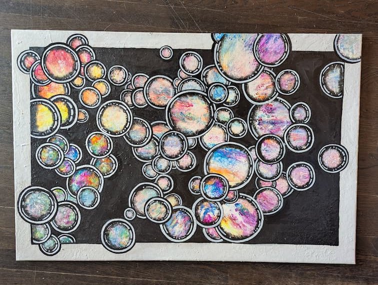 Art Piece "Psychedelic bubles"